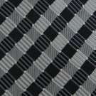 #1A New GIACOMO BLACK SILVER STRIPE WOVEN MEN NECK TIE Krawatte Cravatta