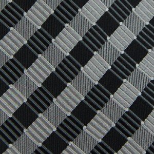 #1A New GIACOMO BLACK SILVER STRIPE WOVEN MEN NECK TIE Krawatte Cravatta