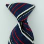 #1A New CHEROKEE BOYS S(4/7) STRIPE NAVY RED TIE NECKTIE