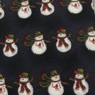 #1A New HALLMARK Christmas Snow Man Holiday STRIPE NAVY WHITE RED  Necktie Tie