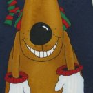 #1A New HALLMARK Christmas Holiday Reindeer Ornament NAVY BROWN RED Necktie Tie
