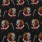 #1A NEW CLAYBROOKE Christmas Santa Holiday CANDY CANE RED BLACK   Necktie Tie