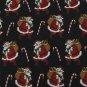 #1A NEW CLAYBROOKE Christmas Santa Holiday CANDY CANE RED BLACK   Necktie Tie