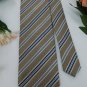 New TASSO ELLA TAN STRIPE WOVEN SELF TIPPED NECK TIE Men Designer Tie EUC