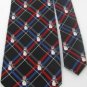 #1A New HOLIDAYS CHRISTMAS HOLIDAY SNOW MAN SQUARE RED BLACK BLUE Tie NECKTIE