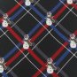 #1A New HOLIDAYS CHRISTMAS HOLIDAY SNOW MAN SQUARE RED BLACK BLUE Tie NECKTIE