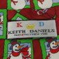 #1A New KEITH DANIELS Christmas Snow Man Holiday BIRD RED WHITE  Necktie Tie