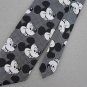 Vtg Rare CERVANTES Disney Mickey Mouse Houndstood Narrow Texture 70s Tie #V-4