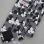 Vtg Rare CERVANTES Disney Mickey Mouse Houndstood Narrow Texture 70s Tie #V-4