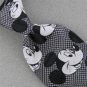 Vtg Rare CERVANTES Disney Mickey Mouse Houndstood Narrow Texture 70s Tie #V-4