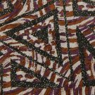 AVANZINI TRIANGLES BROWN GREEN PURPLE SILK  NECK TIE Men Designer Tie EUC