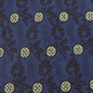 #1A JOSEPH ABBOUD CIRCLES BLUE GREEN SILK Mens Neck Tie