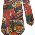 #1A MBP ABSTRACT PINK ORANGE GREEN BLACK SILK Men Neck Tie Krawatte Cravatta