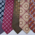 Vtg 5 Wembley JC Penney Art Art Nouveau Geomatric Texture 70s Necktie Ties Lot