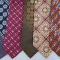 Vtg 5 Wembley JC Penney Art Art Nouveau Geomatric Texture 70s Necktie Ties Lot