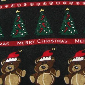#1A New Pierre Cardin Merry Christmas Holiday Bears Tree Ornament Necktie Tie