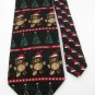 #1A New Pierre Cardin Merry Christmas Holiday Bears Tree Ornament Necktie Tie