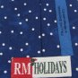 #1A New RM HOLIDAYS FALLING SNOWMAN Christmas Holiday NAVY WHITE  Necktie Tie