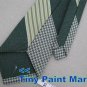 Vtg Anonymous Houndstooth Stripe Green Clipon Clip-On 60s 70s Mens Neck Tie #V-4