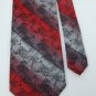 #1A New x'ANDRINI JACQAURD RED GREY BLACK SILK MEN NECK TIE Cravat Krawatte