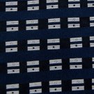 60" LONG STAFFORD WOVEN STRIPE NAVY  NECK TIE Men Designer Tie EUC