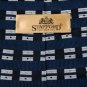 60" LONG STAFFORD WOVEN STRIPE NAVY  NECK TIE Men Designer Tie EUC