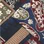 #1A ROBERT STOCK ART DECO SILK SANDWASHED RED BLUE NECKTIE