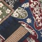 #1A ROBERT STOCK ART DECO SILK SANDWASHED RED BLUE NECKTIE