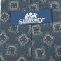 #1A Vintage STAFFORD BLUE PINK GREEN SILK MEN NECK TIE Mens Cravat
