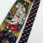 #1A New Christmas Santa Snow Holiday Gift Window Computer Floral Silk Neck Tie