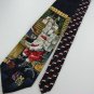 #1A New Christmas Santa Snow Holiday Gift Window Computer Floral Silk Neck Tie