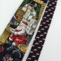 #1A New Christmas Santa Snow Holiday Gift Window Computer Floral Silk Neck Tie