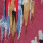 LANDS END Art Deco PURPLE BLUE RED BRONZE Mens NECK TIE Men Designer Tie EUC