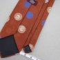 Vintage Regal Brown Blue Quarter Nickel Dime Penny 60's 70's Mens Neck Tie #EV