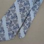 Vtg Battelsteins Paisley Stripe Gloss Sky Blue Textured 60s 70s Neck Tie #V-4
