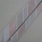 VTG ACT 5 LIGHT PINK Gray STRIPE Slim TEXTURE 60s 70s Mens Neck Tie #V-1 EVC