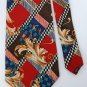 DIAMOND SILKS RED BLUE KHAKI BROWN FLORAL MEN NECK TIE Men Designer Tie EUC