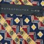 METROPOLITIAN VEIW STRIPE ZIGZAGS YELLOW MEN NECK TIE  Men Designer Tie EUC