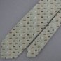 Vtg Claude Du Pre  Skinny Geometric Texture 70s 60s Brn Teal Green Neck Tie VE1