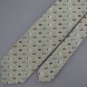 Vtg Claude Du Pre Skinny Geometric Texture 70s 60s Brn Teal Green Neck Tie VE1