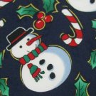 #1A New HALLMARK Christmas SnowMan MISTLE TOE CANDY CANE NAVY RED  Necktie Tie