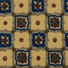GAP CHECKERED YELLOW BLUE BROWN SILK  NECK TIE Men Designer Tie EUC