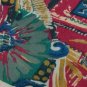 #1A STRUCTURE FLORAL COTTON PINK YELLOW BLUE TIE NECKTIE