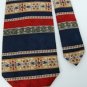 #1A ROUNDTREE & YORKE DarkBlue RED GRAY STRIPE MEN NECK TIE