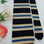 #1A New GEOFFREY BEENE BLACK YELLOW BLUE STRIPE NECK TIE