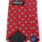 #1A New  CXS-21 SQUARES RED BLUE SILK BOYS NECK TIE