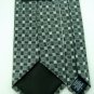 #1A New VAN HEUSEN WOVEN SQAURES GREY BLACK MEN NECK TIE