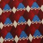 #1A NWT BILL WALKER RED MAROON KHAKI DIAMOND MEN NECK TIE