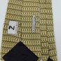New ZIGGURAT TAN YELLOW BLACK DIAMOND SILK MEN NECK TIE Men Designer Tie EUC