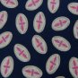 #1A HARKEN LTD. OVALS NAVY GREY PINK SILK MEN NECK TIE